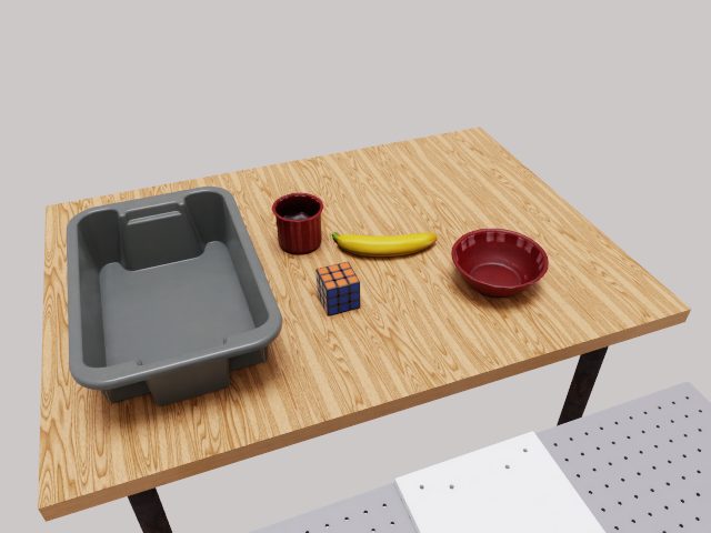 rubiks_cube_banana_bowl_mug_bin scene